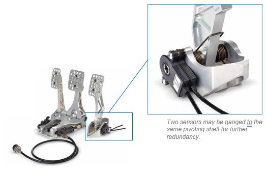 pedal angle sensor
