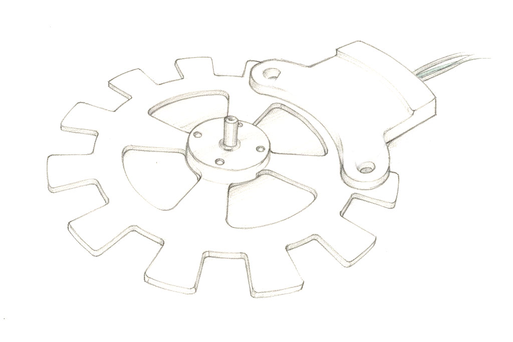Rotor shaft position sensor